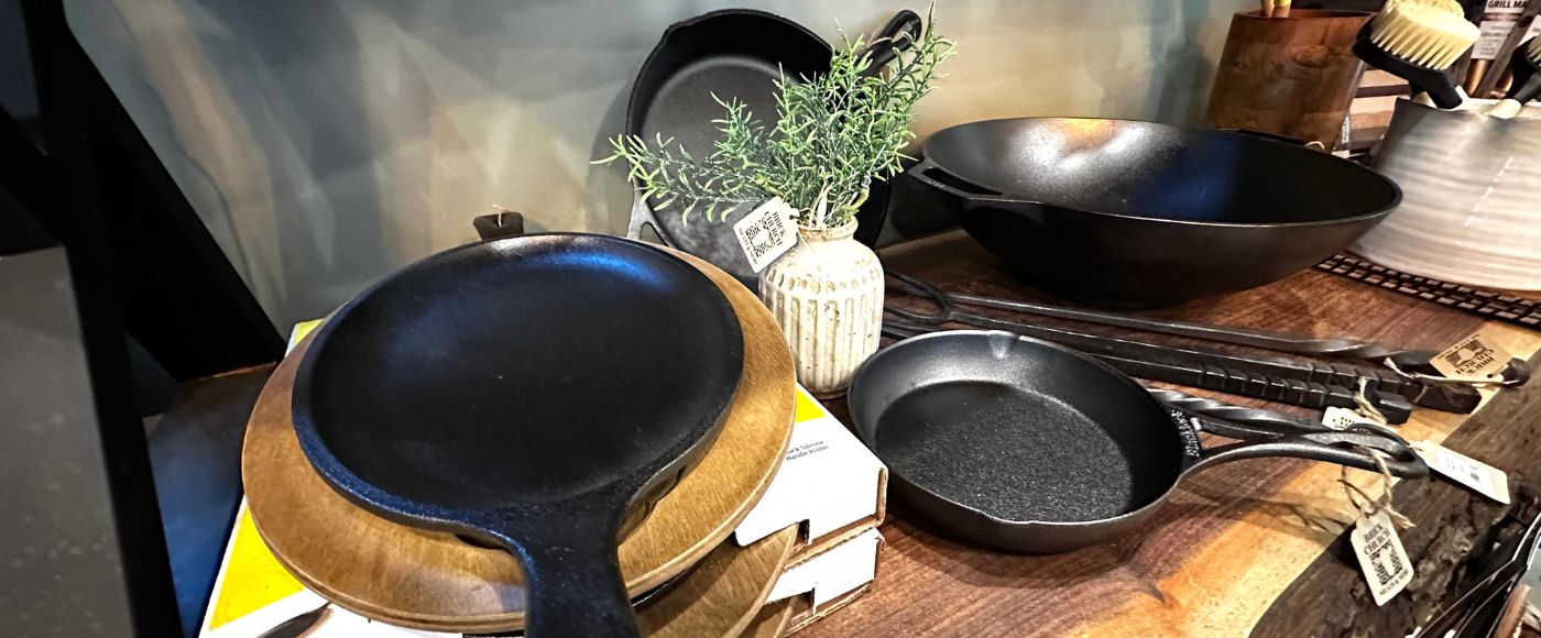 Photo of Lodge cookware in the Brick Church Meats and More store