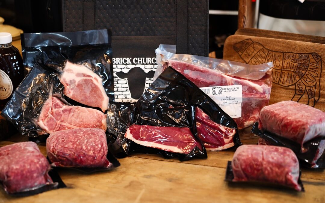 Photo of packages of meats from Brick Church Meats & More