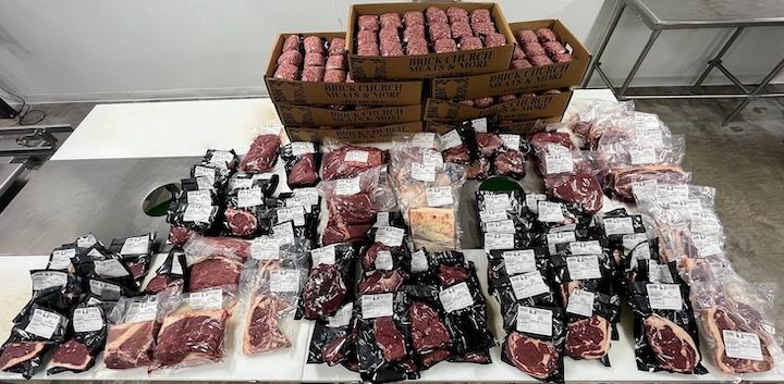 Photo of packages of pork assorted cuts from Brick Church Meats and More
